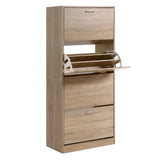 darrahopens Furniture > Living Room Artiss Shoe Cabinet Shoes Storage Rack Organiser 60 Pairs Wood Shelf Drawer