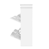 darrahopens Furniture > Living Room Artiss Shoe Cabinet Shoes Storage Rack Organiser White Shelf Drawer Cupboard 24 Pairs