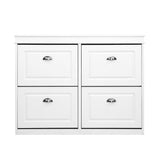 darrahopens Furniture > Living Room Artiss Shoe Cabinet Shoes Storage Rack Organiser White Shelf Drawer Cupboard 24 Pairs