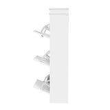 darrahopens Furniture > Living Room Artiss Shoe Cabinet Shoes Storage Rack White Organiser Shelf Cupboard 18 Pairs Drawer