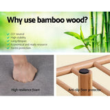 darrahopens Furniture > Living Room Artiss Shoe Rack Seat Bench Chair Shelf Organisers Bamboo Grey