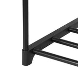 Darrahopens Furniture > Living Room Artiss Shoe Rack Stackable 4 Tiers 80cm Shoes Shelves Storage Stand Black