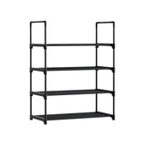 Darrahopens Furniture > Living Room Artiss Shoe Rack Stackable Shelves 4 Tiers 55cm Shoes Storage Stand Black