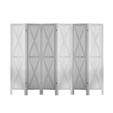 Darrahopens Furniture > Living Room Artiss Silon Room Divider Screen Privacy Wood Dividers Stand 6 Panel White