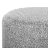 Darrahopens Furniture > Living Room Artiss Square Foot Stool Faux Linen Fabric Ottoman Foot Rest Padded Seat Grey