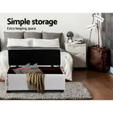 darrahopens Furniture > Living Room Artiss Storage Ottoman Blanket Box Footstool Leather Foot Stool Chest Toy Large