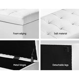 darrahopens Furniture > Living Room Artiss Storage Ottoman Blanket Box Footstool Leather Foot Stool Chest Toy Large