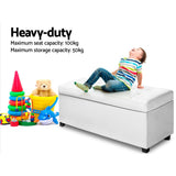 darrahopens Furniture > Living Room Artiss Storage Ottoman Blanket Box Footstool Leather Foot Stool Chest Toy Large