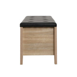 darrahopens Furniture > Living Room Artiss Storage Ottoman Blanket Box Leather Bench Foot Stool Chest Toy Oak Couch
