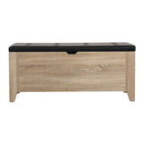 darrahopens Furniture > Living Room Artiss Storage Ottoman Blanket Box Leather Bench Foot Stool Chest Toy Oak Couch