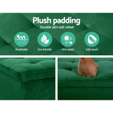 darrahopens Furniture > Living Room Artiss Storage Ottoman Blanket Box Velvet Footstool Rest Chest Couch Toy Green