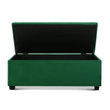 darrahopens Furniture > Living Room Artiss Storage Ottoman Blanket Box Velvet Footstool Rest Chest Couch Toy Green