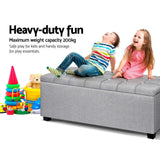 darrahopens Furniture > Living Room Artiss Storage Ottoman Footstool Blanket Box Foot Stool Bench Toy Seat Grey