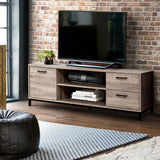 darrahopens Furniture > Living Room Artiss TV Cabinet Entertainment Unit Stand Industrial Wooden Metal Frame 132cm Oak