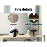 darrahopens Furniture > Living Room Artiss TV Cabinet Entertainment Unit Stand Industrial Wooden Metal Frame 132cm Oak