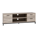 darrahopens Furniture > Living Room Artiss TV Cabinet Entertainment Unit Stand Industrial Wooden Metal Frame 132cm Oak