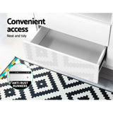 darrahopens Furniture > Living Room Artiss TV Cabinet Entertainment Unit Stand RGB LED Gloss Drawers 160cm White