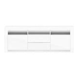 darrahopens Furniture > Living Room Artiss TV Cabinet Entertainment Unit Stand RGB LED Gloss Drawers 160cm White