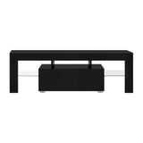 darrahopens Furniture > Living Room Artiss TV Cabinet Entertainment Unit Stand RGB LED Gloss Furniture 130cm Black
