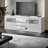 darrahopens Furniture > Living Room Artiss TV Cabinet Entertainment Unit Stand RGB LED Gloss Furniture 160cm White