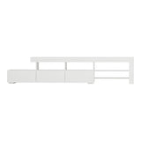 Darrahopens Furniture > Living Room Artiss TV Cabinet Entertainment Unit Stand RGB LED Gloss Furniture 215cm White
