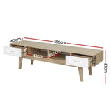 darrahopens Furniture > Living Room Artiss TV Cabinet Entertainment Unit Stand Storage Drawer Scandinavian 180cm Oak