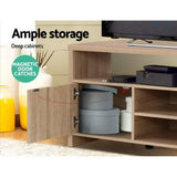 darrahopens Furniture > Living Room Artiss TV Cabinet Entertainment Unit Stand Storage Shelf Sideboard 140cm Oak
