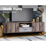 darrahopens Furniture > Living Room Artiss TV Cabinet Entertainment Unit Stand Storage Wooden Industrial Rustic 180cm