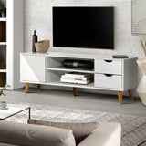 darrahopens Furniture > Living Room Artiss TV Cabinet Entertainment Unit Stand Wooden Scandinavian 120cm White