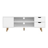 darrahopens Furniture > Living Room Artiss TV Cabinet Entertainment Unit Stand Wooden Scandinavian 120cm White