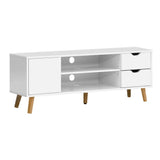 darrahopens Furniture > Living Room Artiss TV Cabinet Entertainment Unit Stand Wooden Scandinavian 120cm White