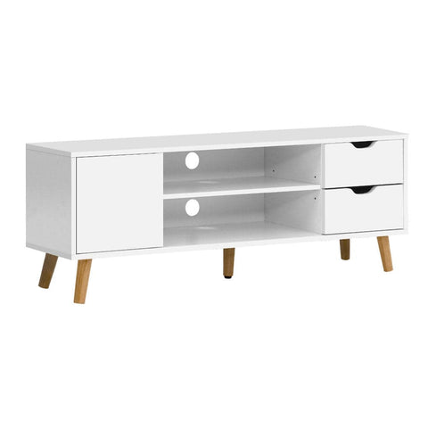 darrahopens Furniture > Living Room Artiss TV Cabinet Entertainment Unit Stand Wooden Scandinavian 120cm White