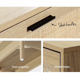 darrahopens Furniture > Living Room Artiss TV Cabinet Entertainment Unit Storage Cabinets Rattan Wooden 180CM