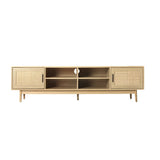 darrahopens Furniture > Living Room Artiss TV Cabinet Entertainment Unit Storage Cabinets Rattan Wooden 180CM