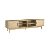 darrahopens Furniture > Living Room Artiss TV Cabinet Entertainment Unit Storage Cabinets Rattan Wooden 180CM