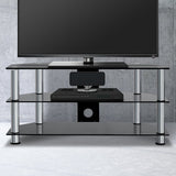 darrahopens Furniture > Living Room Artiss TV Stand Entertainment Unit Media Cabinet Temptered Glass 3 Tiers