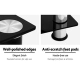 darrahopens Furniture > Living Room Artiss TV Stand Entertainment Unit Media Cabinet Temptered Glass 3 Tiers