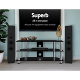 darrahopens Furniture > Living Room Artiss TV Stand Entertainment Unit Media Cabinet Temptered Glass 3 Tiers