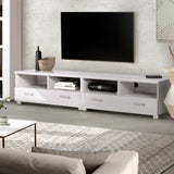 darrahopens Furniture > Living Room Artiss TV Stand Entertainment Unit with Drawers - White