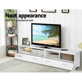 darrahopens Furniture > Living Room Artiss TV Stand Entertainment Unit with Drawers - White