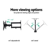 Darrahopens Furniture > Living Room Artiss TV Wall Mount Bracket Tilt Swivel Full Motion 32 37 42 Inch Plasma Screen LCD
