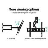 darrahopens Furniture > Living Room Artiss TV Wall Mount Bracket Tilt Swivel Full Motion Flat Slim LED LCD 23 inch to 55 inch
