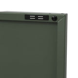 darrahopens Furniture > Living Room ArtissIn Base Metal Locker Storage Shelf Organizer Cabinet Buffet Sideboard Green