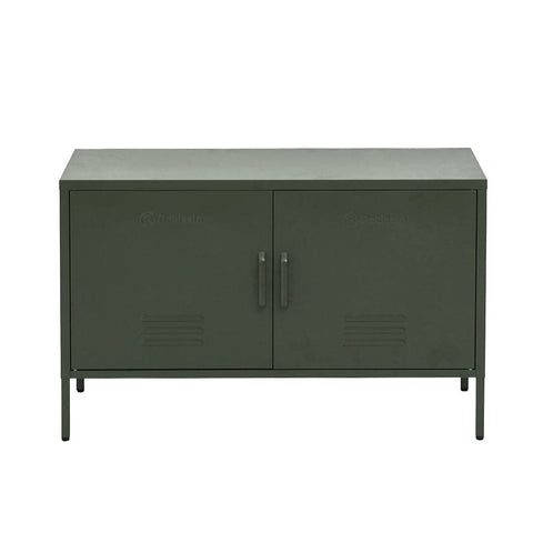 darrahopens Furniture > Living Room ArtissIn Base Metal Locker Storage Shelf Organizer Cabinet Buffet Sideboard Green