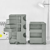 darrahopens Furniture > Living Room ArtissIn Bedside Table Side Tables Nightstand Organizer Replica Boby Trolley 5Tier Grey