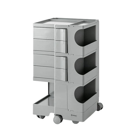 darrahopens Furniture > Living Room ArtissIn Bedside Table Side Tables Nightstand Organizer Replica Boby Trolley 5Tier Grey