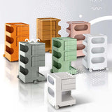 darrahopens Furniture > Living Room ArtissIn Bedside Table Side Tables Nightstand Organizer Replica Boby Trolley 5Tier Orange