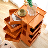 darrahopens Furniture > Living Room ArtissIn Bedside Table Side Tables Nightstand Organizer Replica Boby Trolley 5Tier Orange
