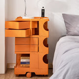 darrahopens Furniture > Living Room ArtissIn Bedside Table Side Tables Nightstand Organizer Replica Boby Trolley 5Tier Orange