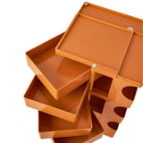 darrahopens Furniture > Living Room ArtissIn Bedside Table Side Tables Nightstand Organizer Replica Boby Trolley 5Tier Orange